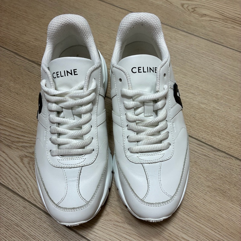 Celine 白色運動鞋 黑白配 C字母+凱旋門-4