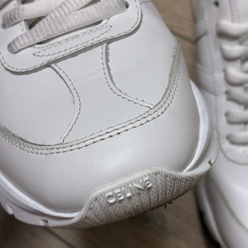 Celine 白色運動鞋 黑白配 C字母+凱旋門-5