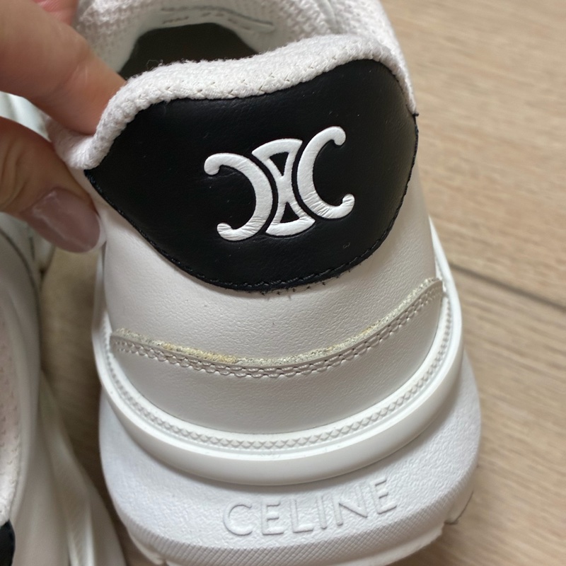 Celine 白色運動鞋 黑白配 C字母+凱旋門-14
