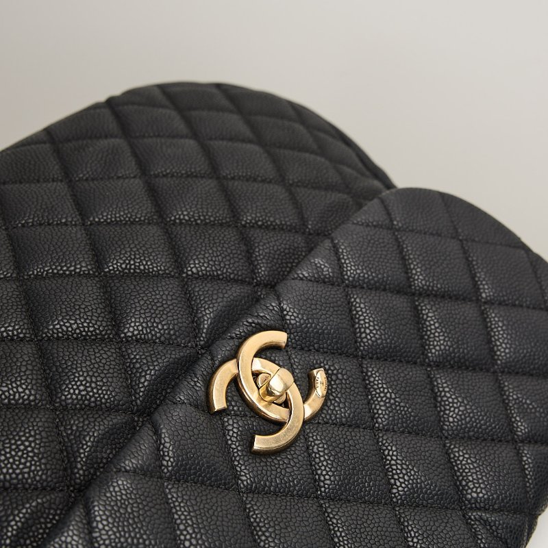 二手Chanel 南瓜機場包/黑金-5