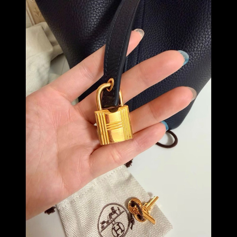 Hermes Picotin 18
水冰藍金扣-5