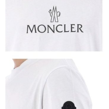 💎Han's house精品服飾💎moncler 拼接 短 T 男女共穿 現貨 S 原價12000-6