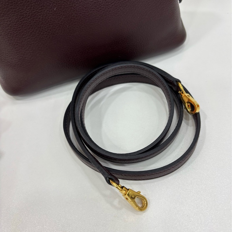 愛馬仕 minibolide保齡球包 馬鞍紅內拼覆盆子色ec皮 Z刻-6