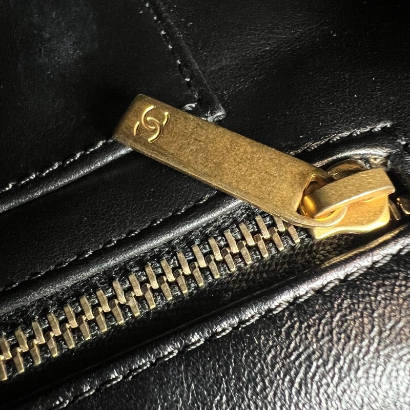 CHANEL CF季節款毛呢格紋側肩包 AS4459/晶片款-7