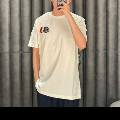 💎Han's house精品服飾💎moncler 立體 LOGO 短 T 白 現貨 L / XXL 原價15600