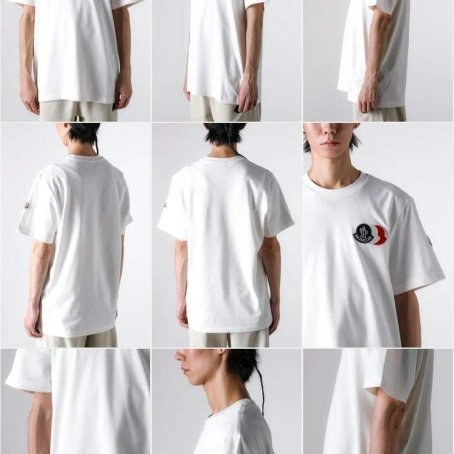 💎Han's house精品服飾💎moncler 立體 LOGO 短 T 白 現貨 L / XXL 原價15600-2