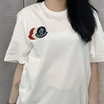 💎Han's house精品服飾💎moncler 立體 LOGO 短 T 白 現貨 L / XXL 原價15600-7