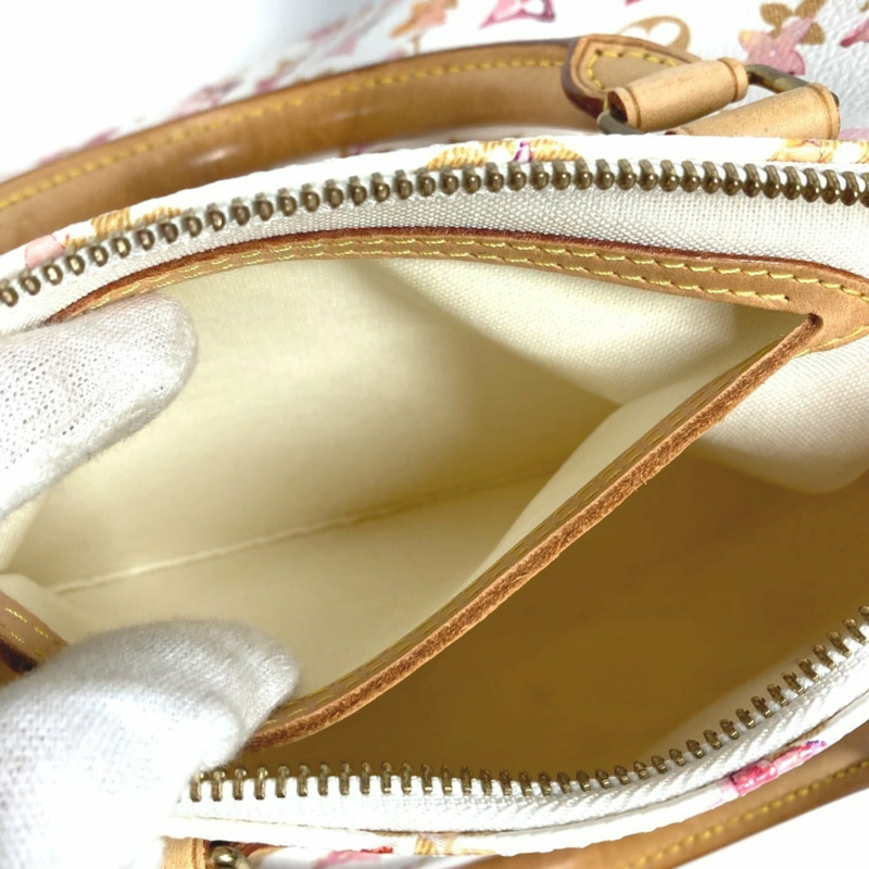 路易威登 M95751 Monogram Watercolor Speedy 30 迷你波士頓包 女士白色-13