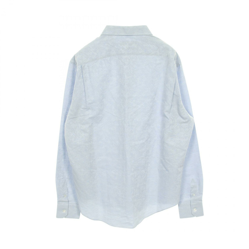 路易威登 Monogram 花卉襯衫 RM201Q THJ HIS41S 純棉藍色二手男款 #4L-1