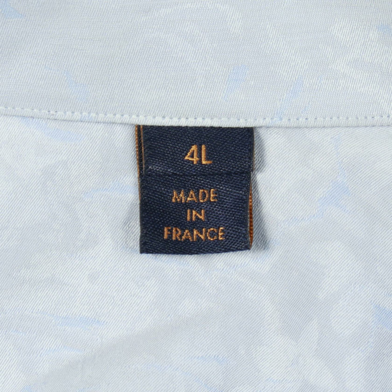 路易威登 Monogram 花卉襯衫 RM201Q THJ HIS41S 純棉藍色二手男款 #4L-4