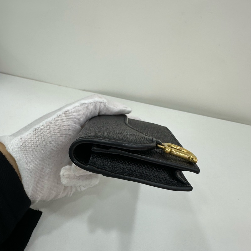 DIOR/迪奧黑金短版馬鞍零錢包-2