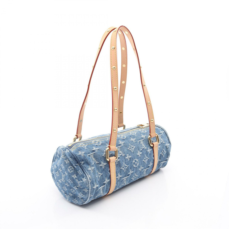 路易威登 LV Remix Papillon MM 單肩包 M46830 Monogram 牛仔藍二手-1