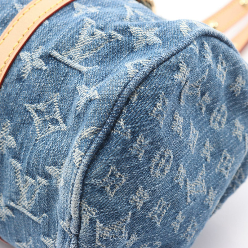 路易威登 LV Remix Papillon MM 單肩包 M46830 Monogram 牛仔藍二手-5