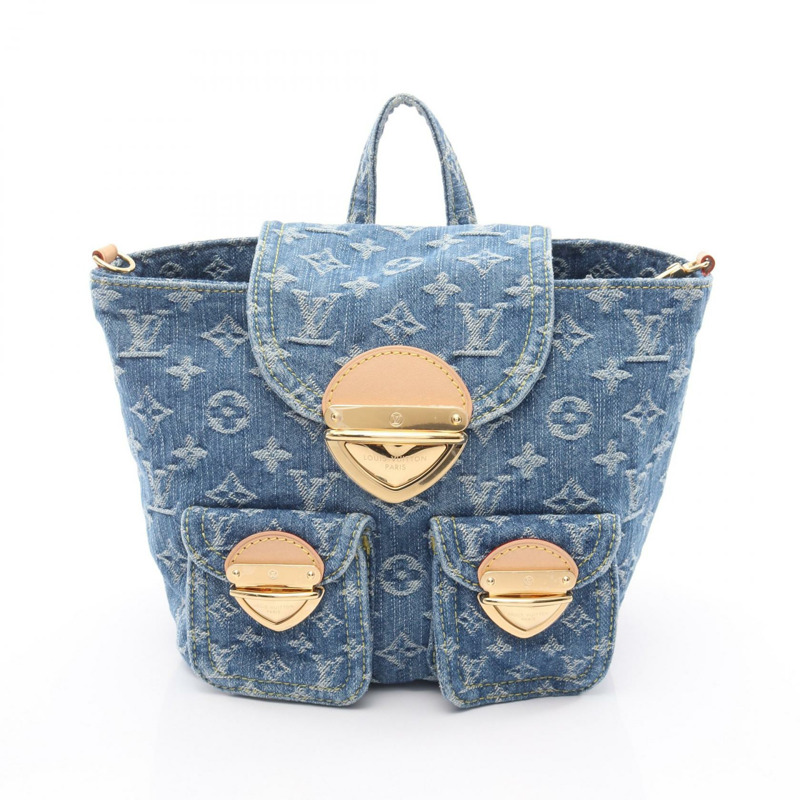 路易威登 Venice 雙肩包 M46836 Monogram 牛仔藍 二手 女款 LV-0