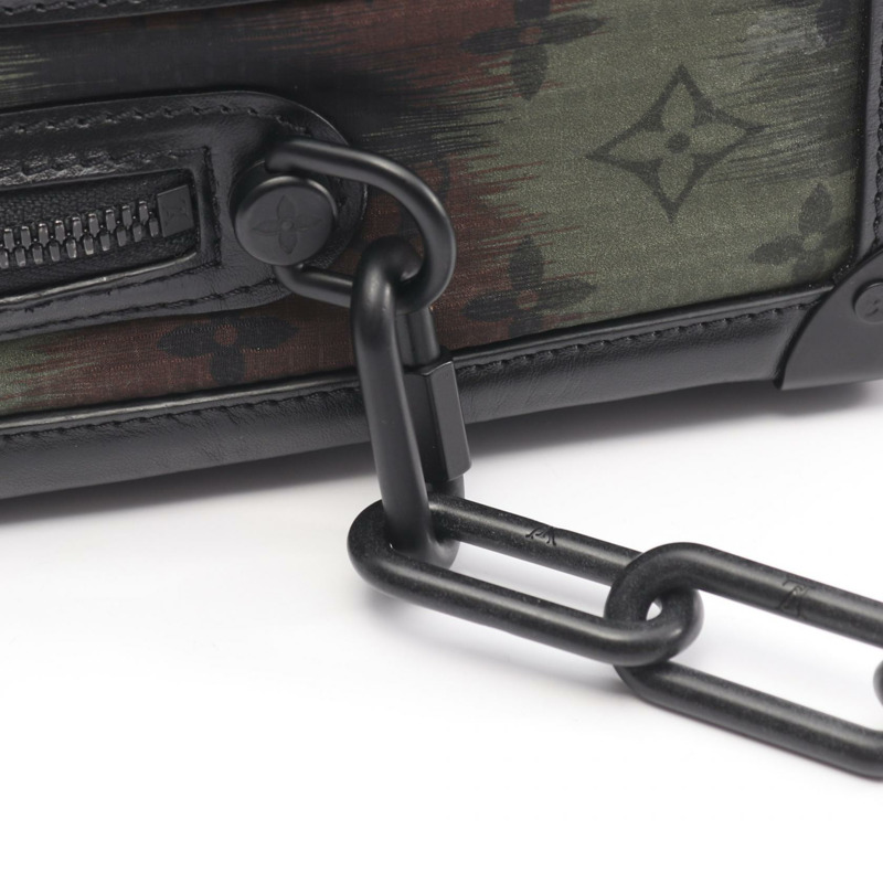 路易威登 Soft Trunk 單肩包 M56428 Monogram 迷彩黑二手 LV-7