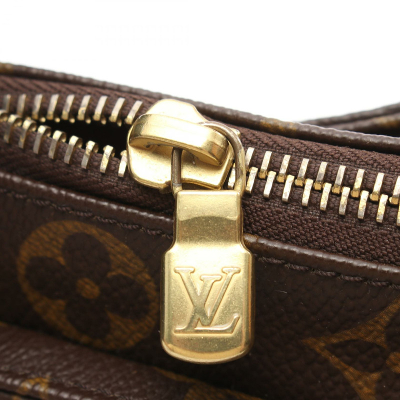 路易威登 Vivacite MM 單肩包 M51164 Monogram 帆布皮革棕色二手-5
