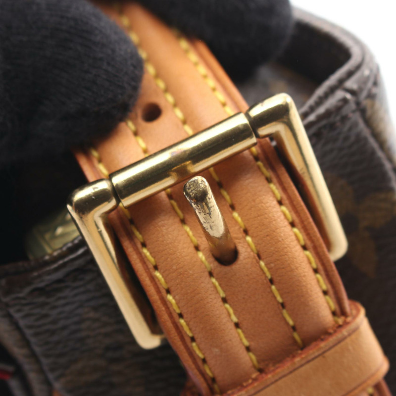 路易威登 Vivacite MM 單肩包 M51164 Monogram 帆布皮革棕色二手-10