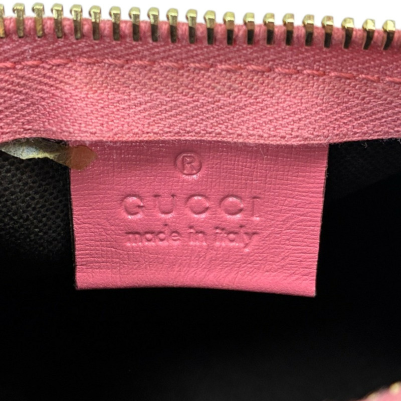 棕/粉色 GG Supreme帆布 Mini Joy Boston 肩背包【GUCCI 古馳】 190400-3