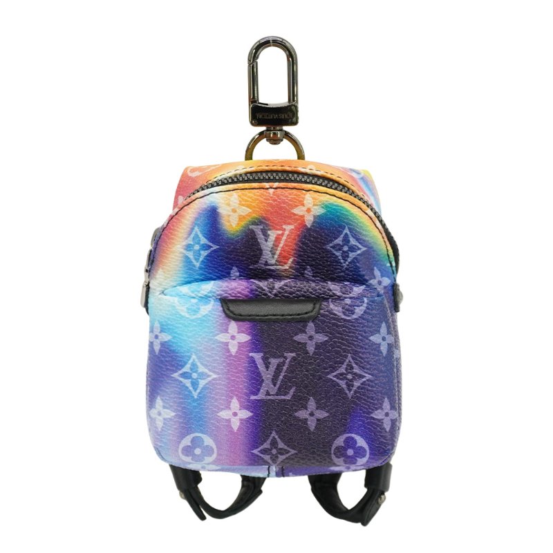 Louis Vuitton 印花帆布迷你後背包吊飾(M00482-幻彩)-0