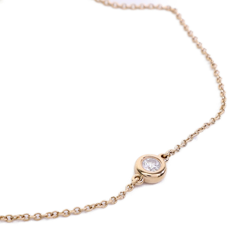 TIFFANY&CO 18K玫瑰金Elsa Peretti Diamonds by the Yard鑽石手鏈-4