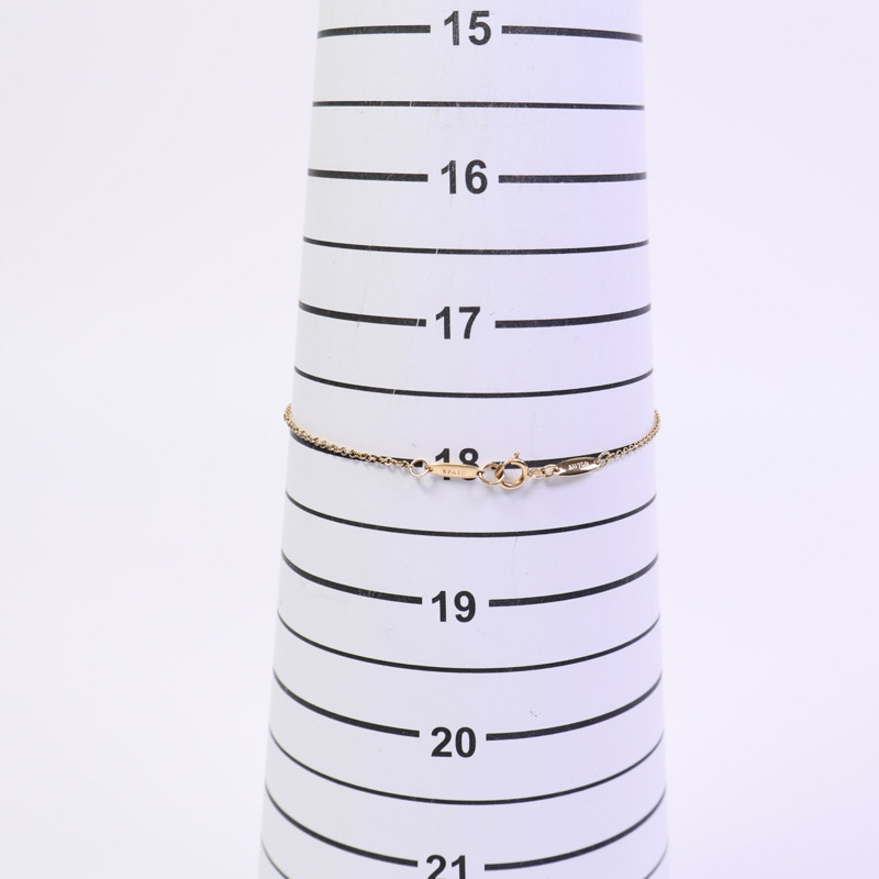 TIFFANY&CO 18K玫瑰金Elsa Peretti Diamonds by the Yard鑽石手鏈-7