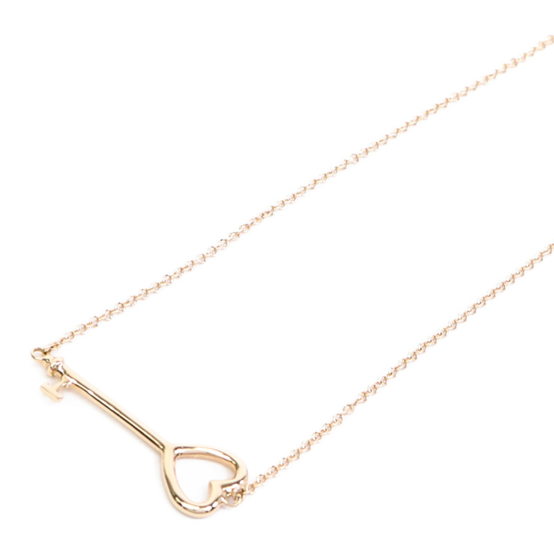 TIFFANY&CO 18K玫瑰金Heart Key Necklace項鍊-1