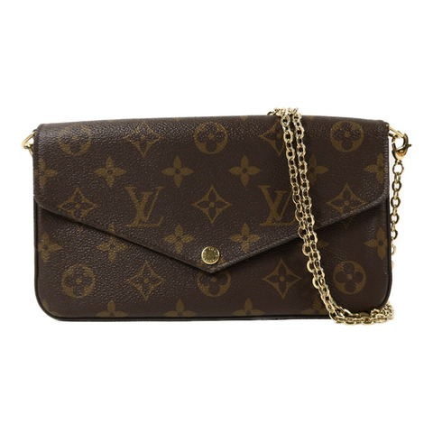LOUIS VUITTON Monogram Pochette Felicie鏈帶肩背袋