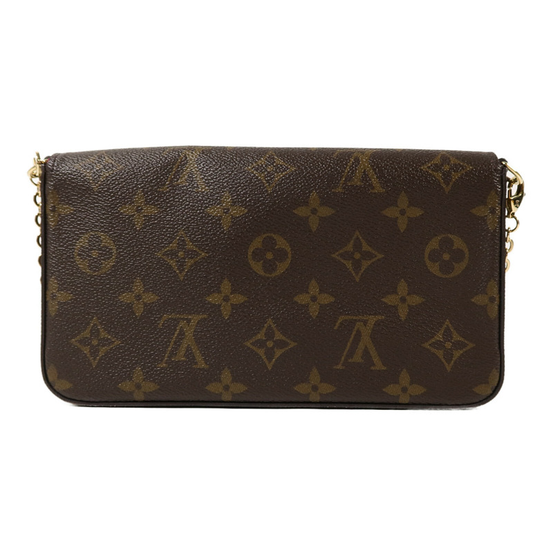 LOUIS VUITTON Monogram Pochette Felicie鏈帶肩背袋-1