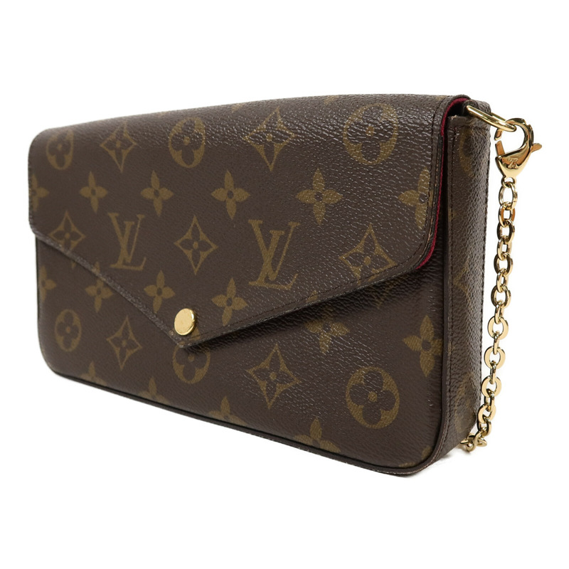 LOUIS VUITTON Monogram Pochette Felicie鏈帶肩背袋-2