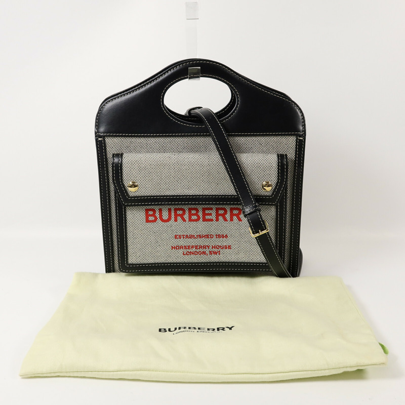 BURBERRY 帆布2 Way Shoulder Bag手挽肩背兩用袋-14