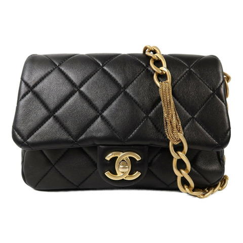 CHANEL 羊皮皮革Chain Shoulder Bag鏈帶肩背袋
