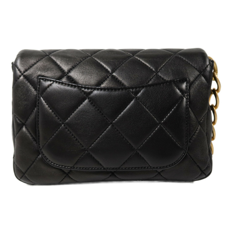 CHANEL 羊皮皮革Chain Shoulder Bag鏈帶肩背袋-1