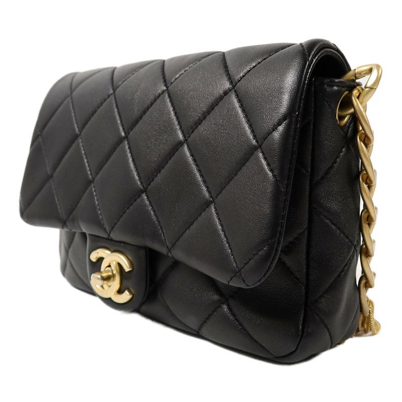 CHANEL 羊皮皮革Chain Shoulder Bag鏈帶肩背袋-2