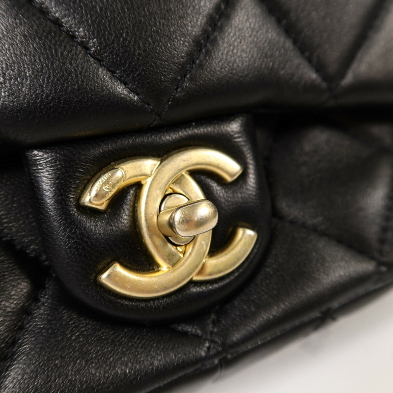 CHANEL 羊皮皮革Chain Shoulder Bag鏈帶肩背袋-5