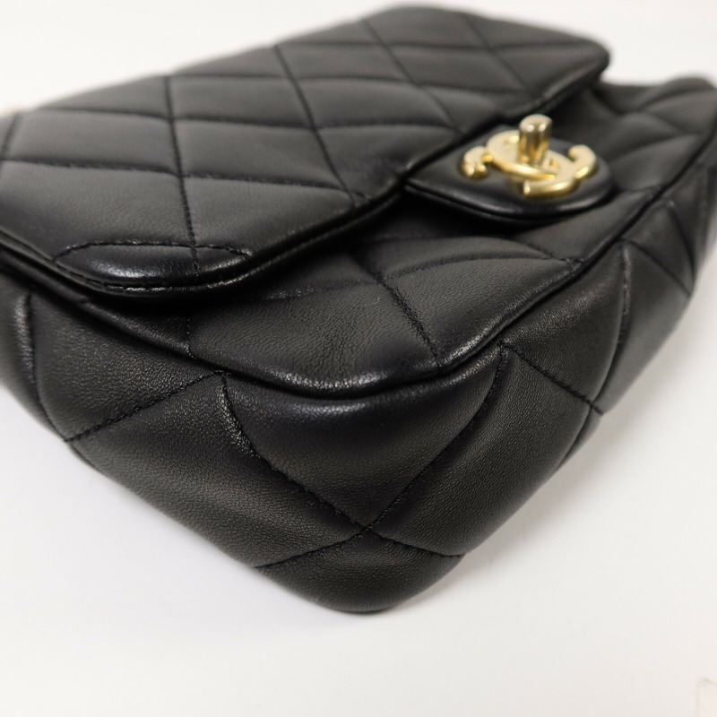 CHANEL 羊皮皮革Chain Shoulder Bag鏈帶肩背袋-13