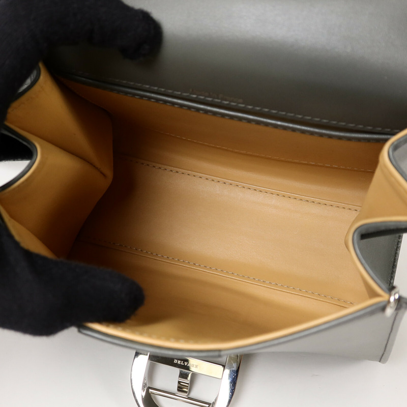 Delvaux 牛皮皮革Brilliant Mini手挽肩背兩用袋-4
