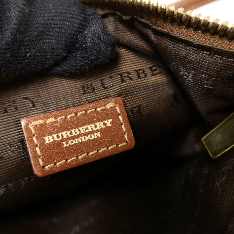 BURBERRY 塗層帆布Pouch手拿包-5