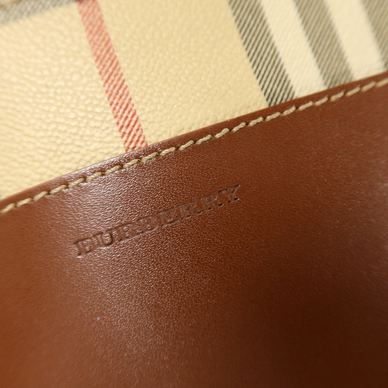 BURBERRY 塗層帆布Pouch手拿包-7