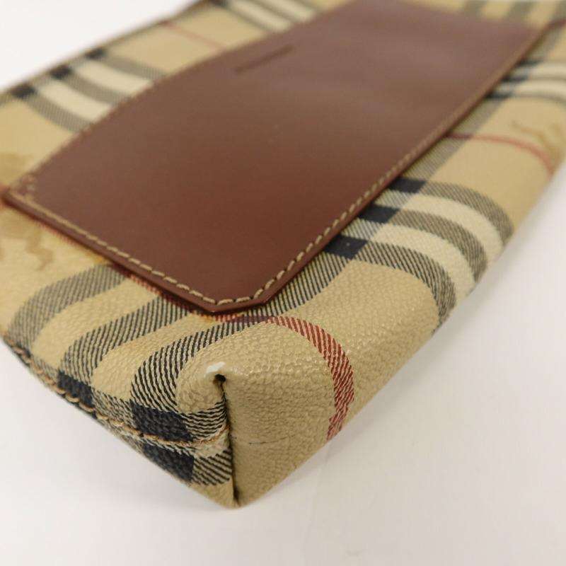 BURBERRY 塗層帆布Pouch手拿包-10