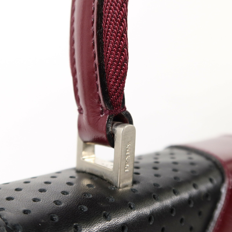 PRADA 牛皮皮革Vitello Drive Handle Bag手挽袋-5