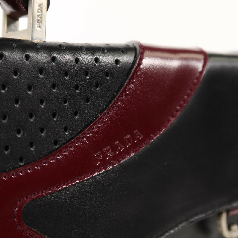 PRADA 牛皮皮革Vitello Drive Handle Bag手挽袋-6