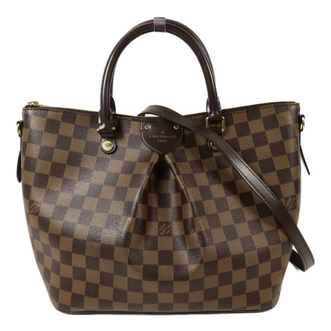LOUIS VUITTON Damier Ebene Siena MM手挽肩背兩用袋