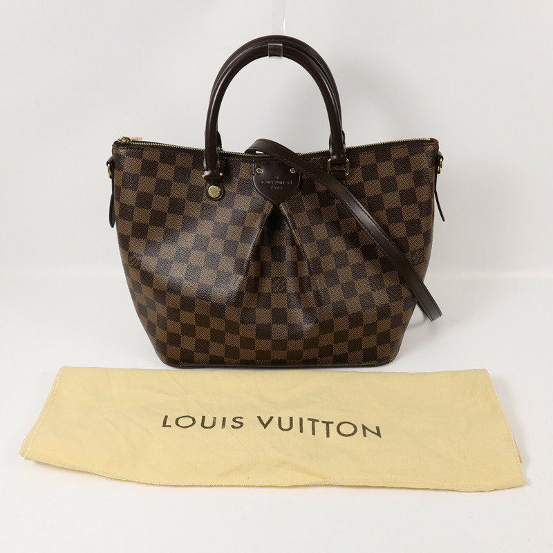 LOUIS VUITTON Damier Ebene Siena MM手挽肩背兩用袋-15