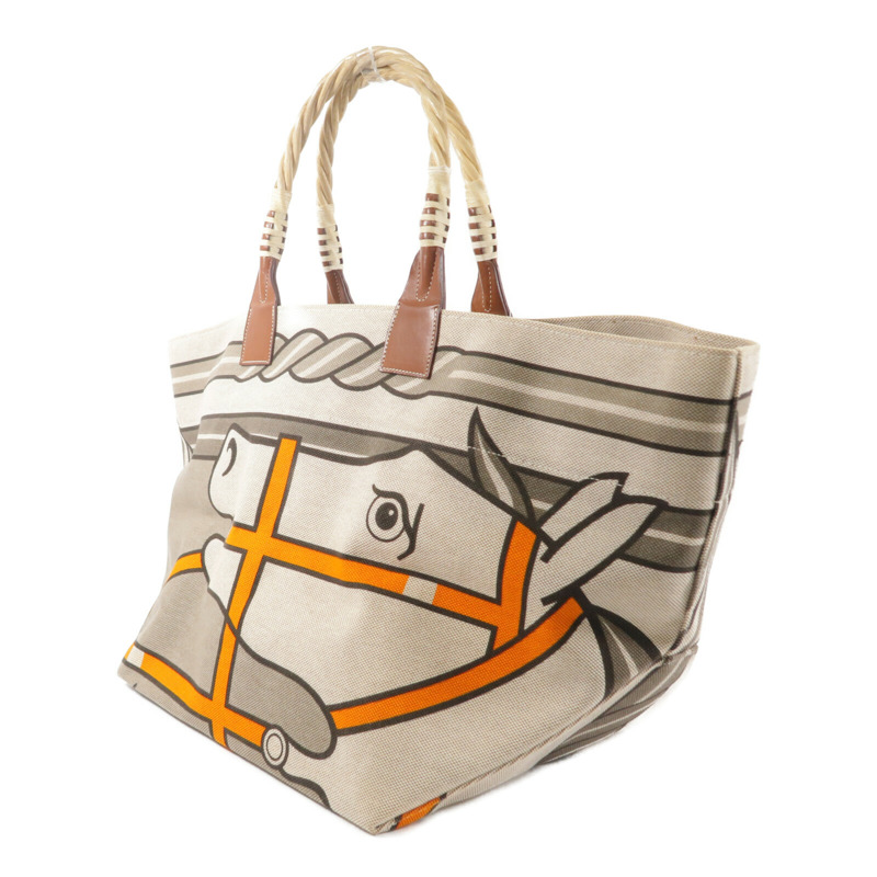 HERMES 帆布Steeple 28肩背袋-2
