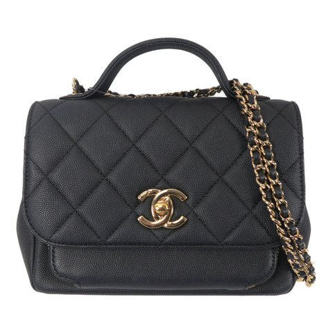 CHANEL 牛皮皮革Business Affinity鏈帶肩背袋