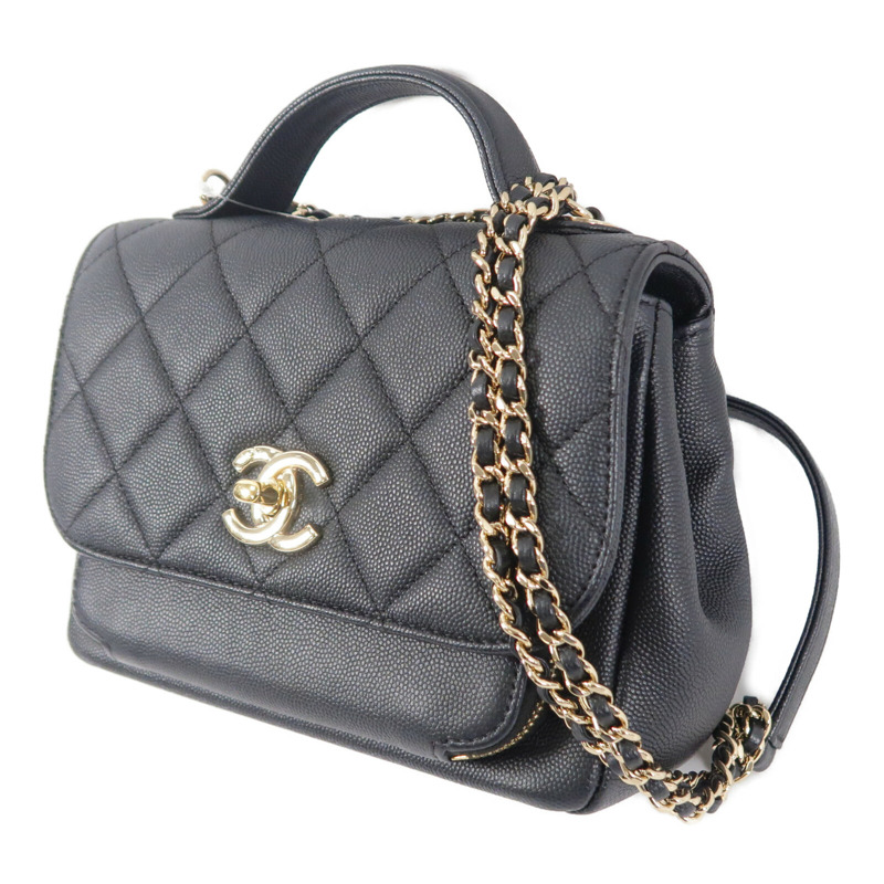 CHANEL 牛皮皮革Business Affinity鏈帶肩背袋-2