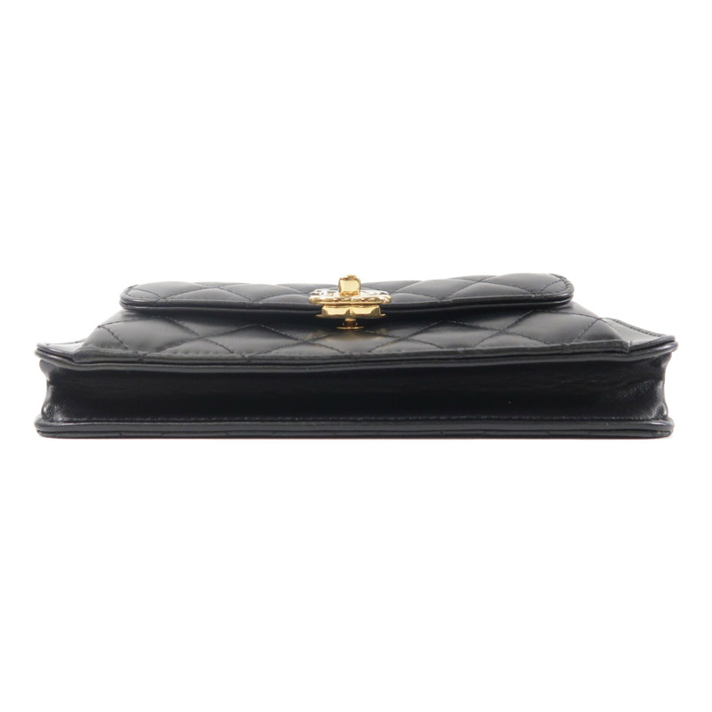 CHANEL 牛皮皮革Chain Shoulder鏈帶肩背袋-3