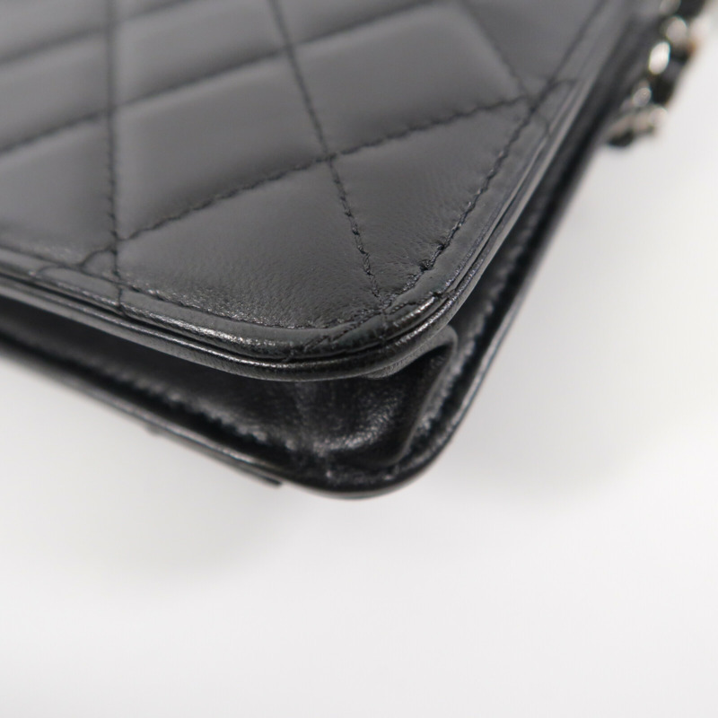 CHANEL 牛皮皮革Chain Shoulder鏈帶肩背袋-13