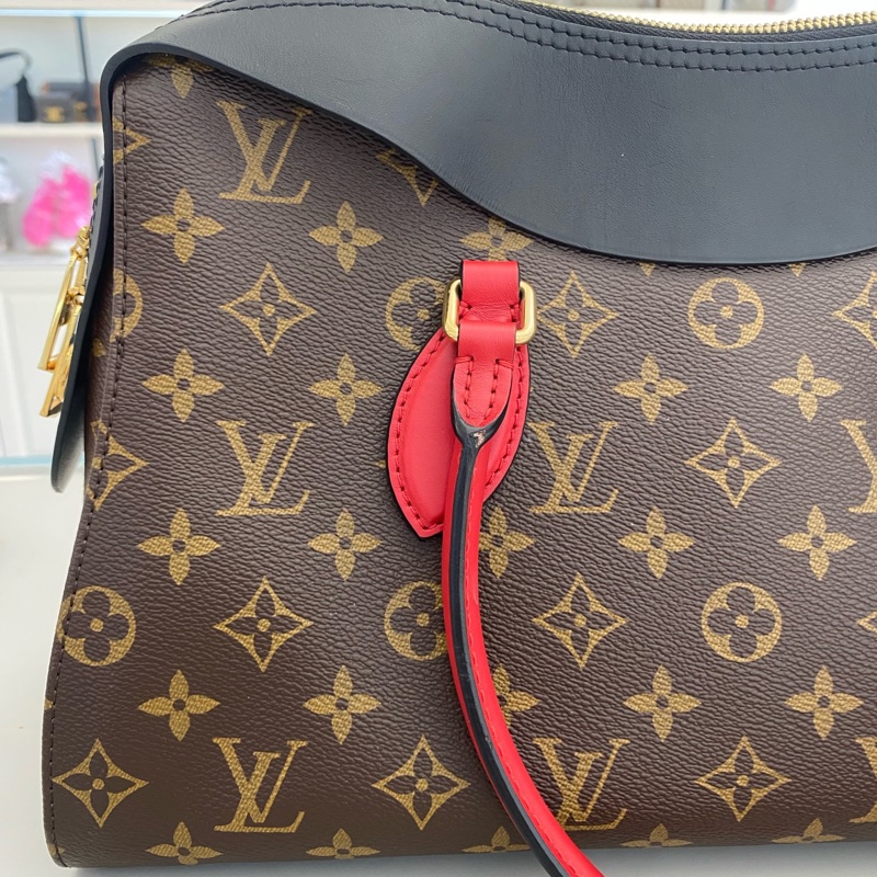 LV/路易威登 Tuileries老花拼皮單肩手提包 18年編碼 有芯片-2