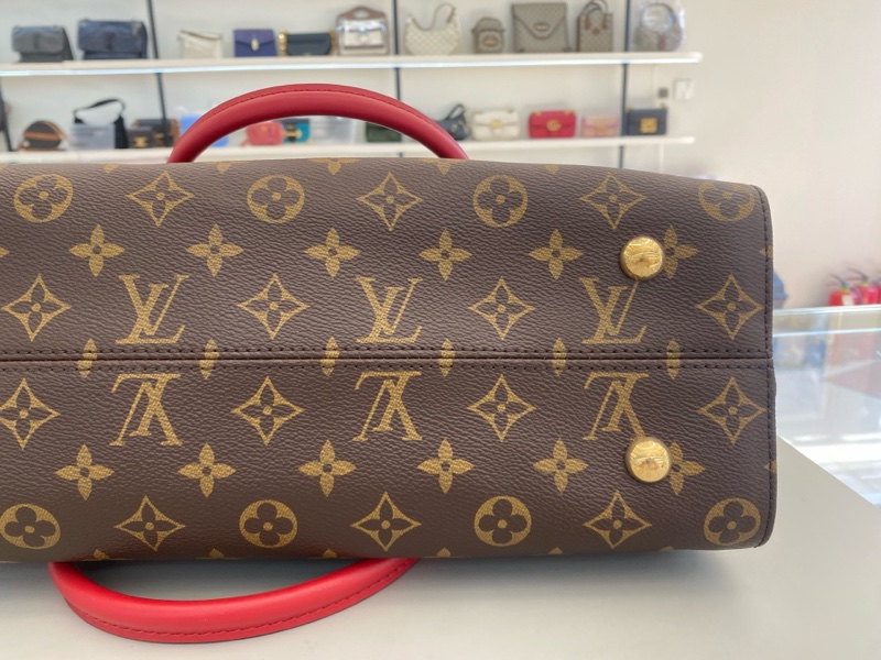 LV/路易威登 Tuileries老花拼皮單肩手提包 18年編碼 有芯片-7